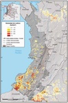 Densidad de cultivos de coca en la regi�n Pac�fico, 2016