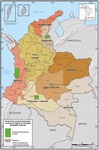 Producci�n anual de hoja fresca de coca por regi�n en Colombia, 2016
